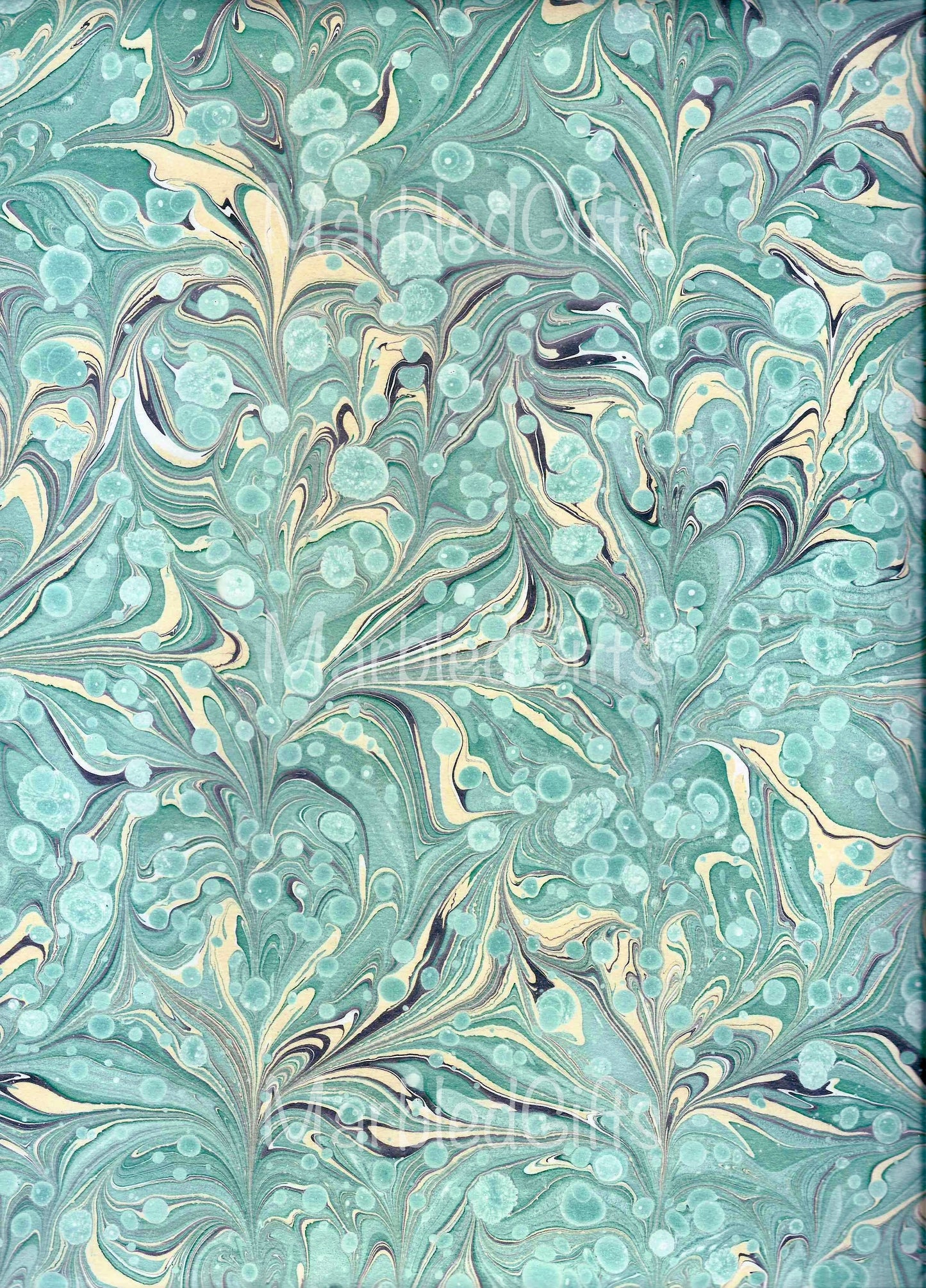 Digital Marbled Paper Set for Print